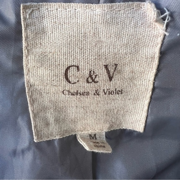 CHELSEA & VIOLET FUZZY LIGHT GRAY THICK SHIRT JACKET “SHACKET” SIZE MEDIUM - Picture 2 of 7